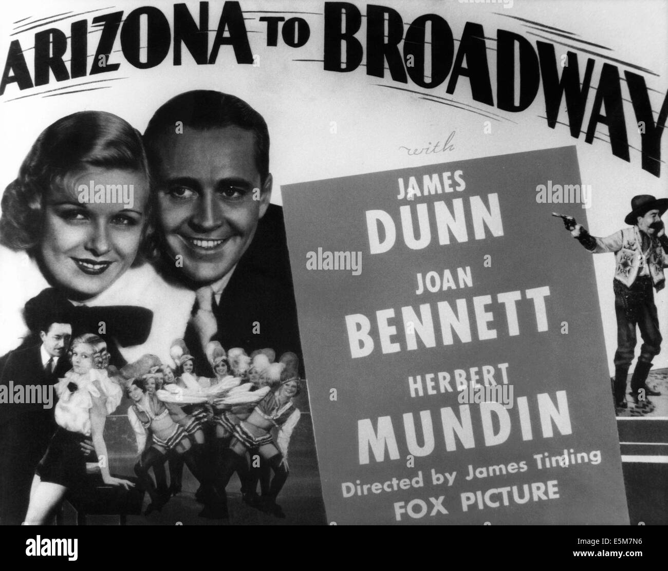 ARIZONA A BROADWAY, testa a testa da sinistra: Joan Bennett, James Dunn, Herbert Mundin (pistola), 1933, TM & Copyright © xx Foto Stock