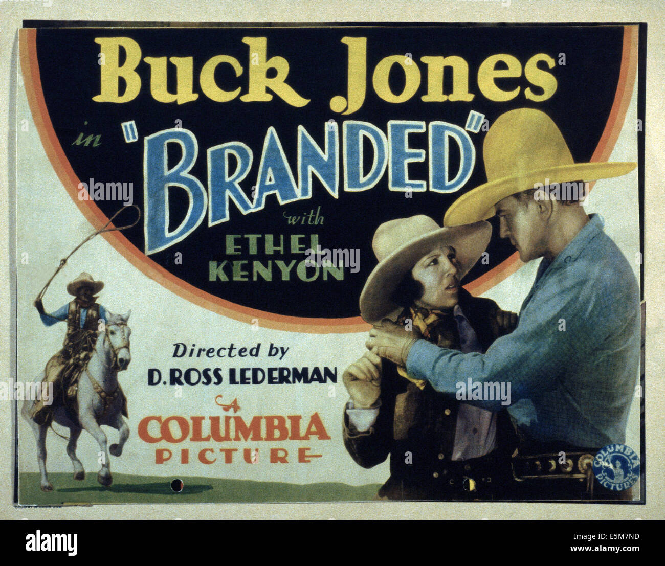 BRANDED, da sinistra: Ethel Kenyon, Buck Jones, 1931 Foto Stock