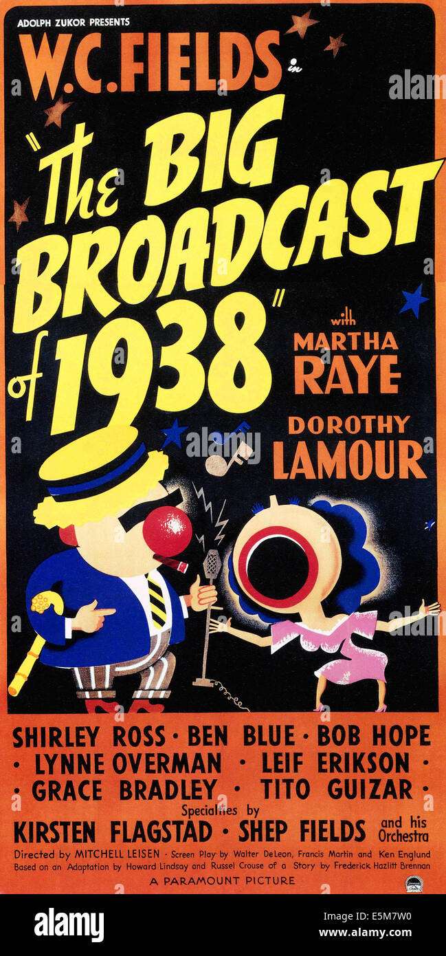 La grande diffusione di 1938, poster, 1938 Foto Stock