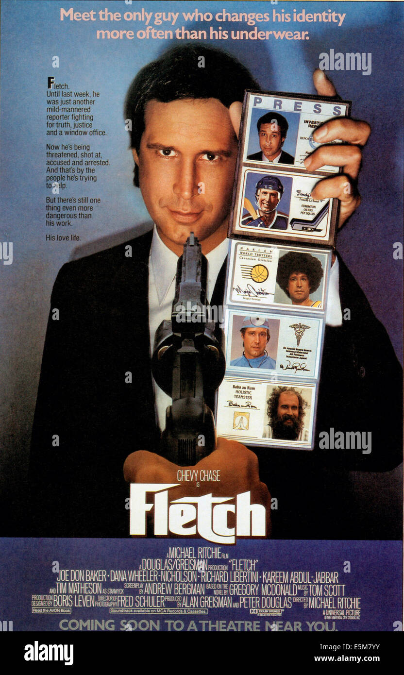 FLETCH, Chevy Chase, 1985, (c) Universal / cortesia: Everett Colletion Foto Stock