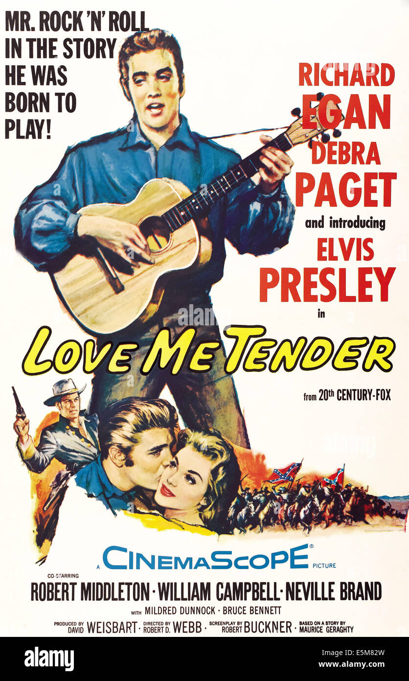 LOVE ME TENDER, Elvis Presley, 1956, (c) xx Century-Fox Film, TM & Copyright / cortesia: Everett Collection Foto Stock