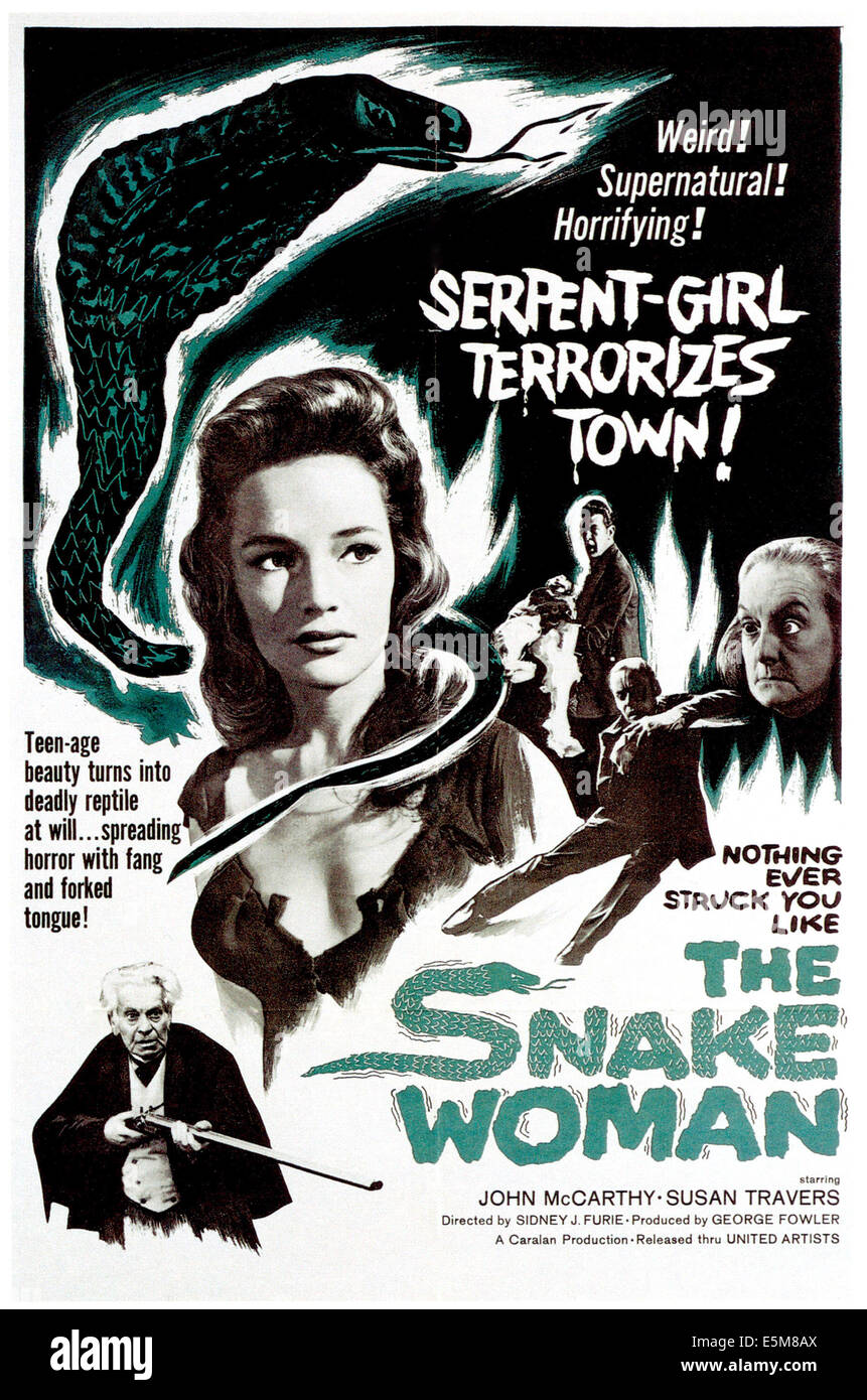 La Donna Serpente, (aka il terrore della donna serpente), Susan Travers, Elsie Wagstaff, 1961 Foto Stock
