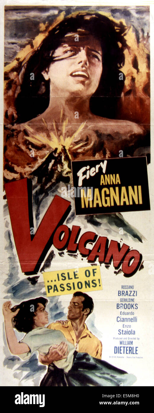 Vulcano, Anna Magnani, 1950 Foto Stock