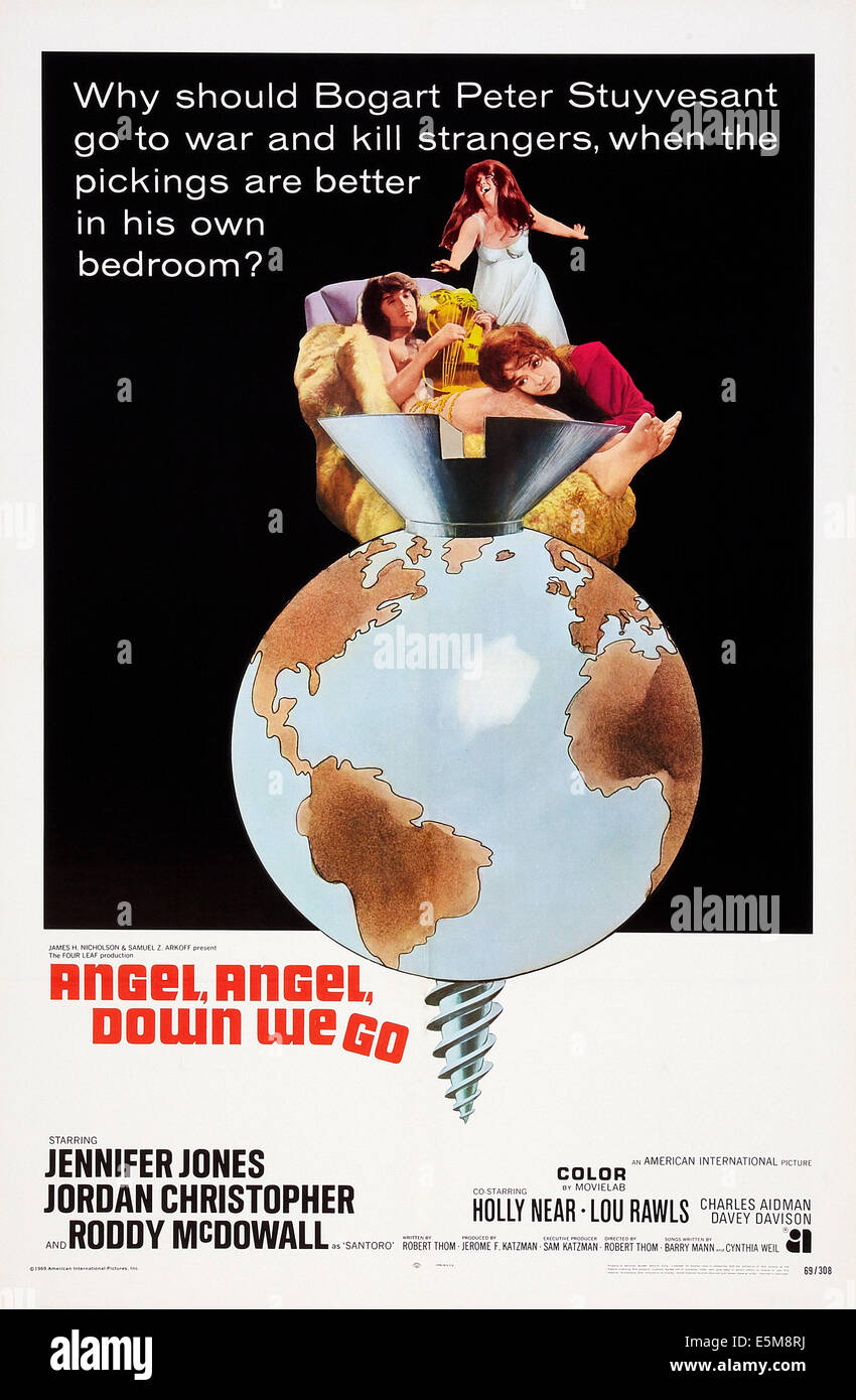 Angelo, Angelo, giù andiamo, Noi poster, dall'alto: Holly vicino, Giordania Christopher, Jennifer Jones, 1969 Foto Stock