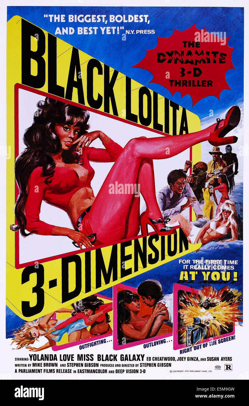 BLACK LOLITA, (aka WILDCAT donne, ha aggiornato il titolo), US poster, Yolanda amore, 1975 Foto Stock