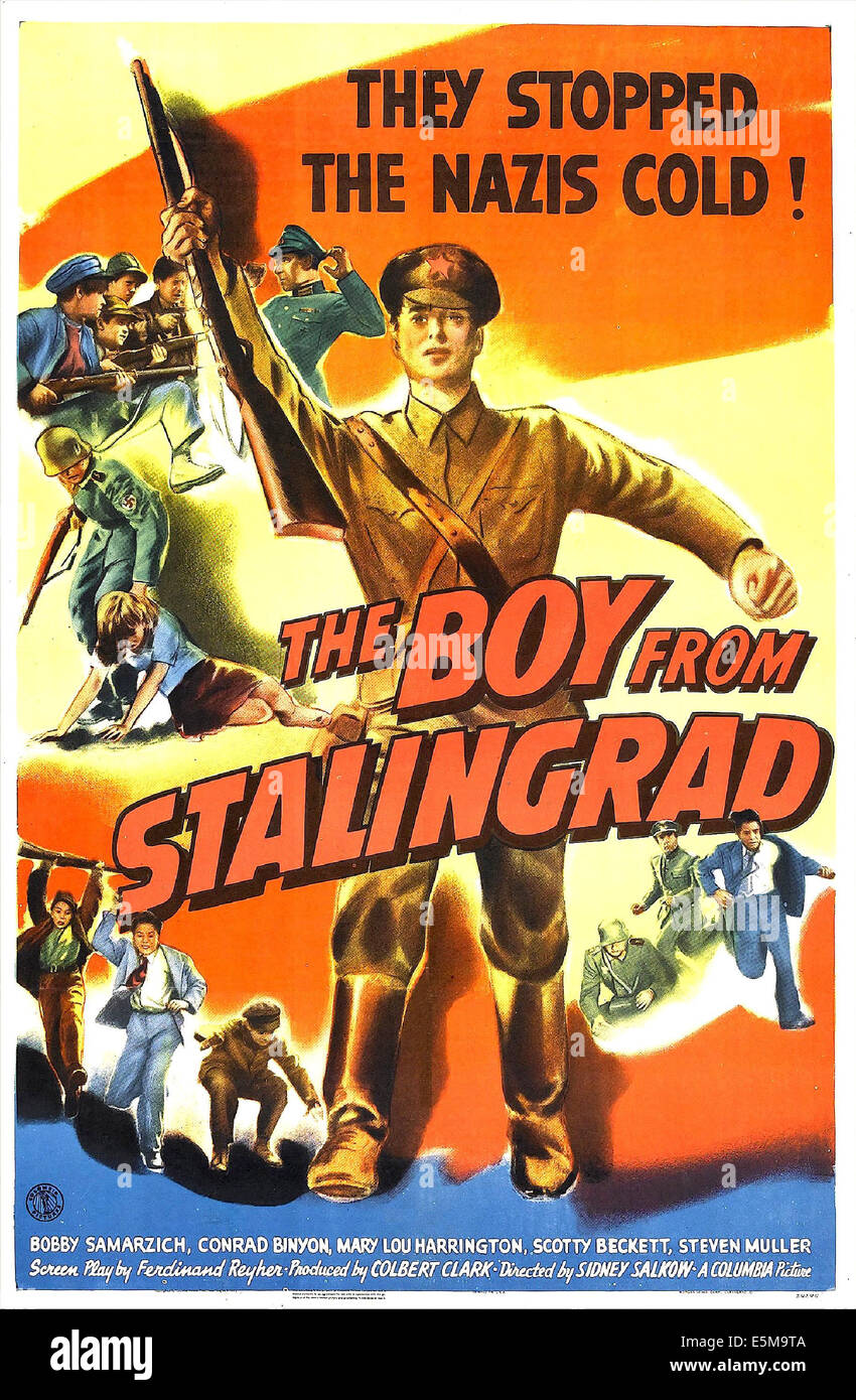 Il ragazzo da Stalingrado, noi poster, Bobby Samarzich, 1943 Foto stock -  Alamy
