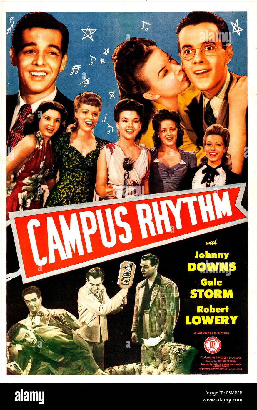 Ritmo di campus, noi poster, parte superiore da sinistra: Robert Lowery, Gale Storm, Johnny Downs, 1943 Foto Stock
