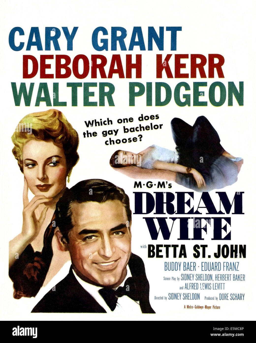 La moglie di sogno, Deborah Kerr, Cary Grant, Betta San Giovanni, 1953. Foto Stock