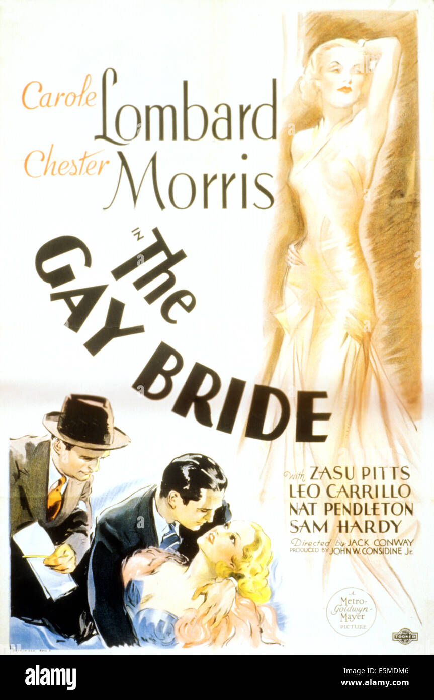 Il Gay sposa, Leo Carrillo, Chester Morris, Carole Lombard, 1934 Foto Stock