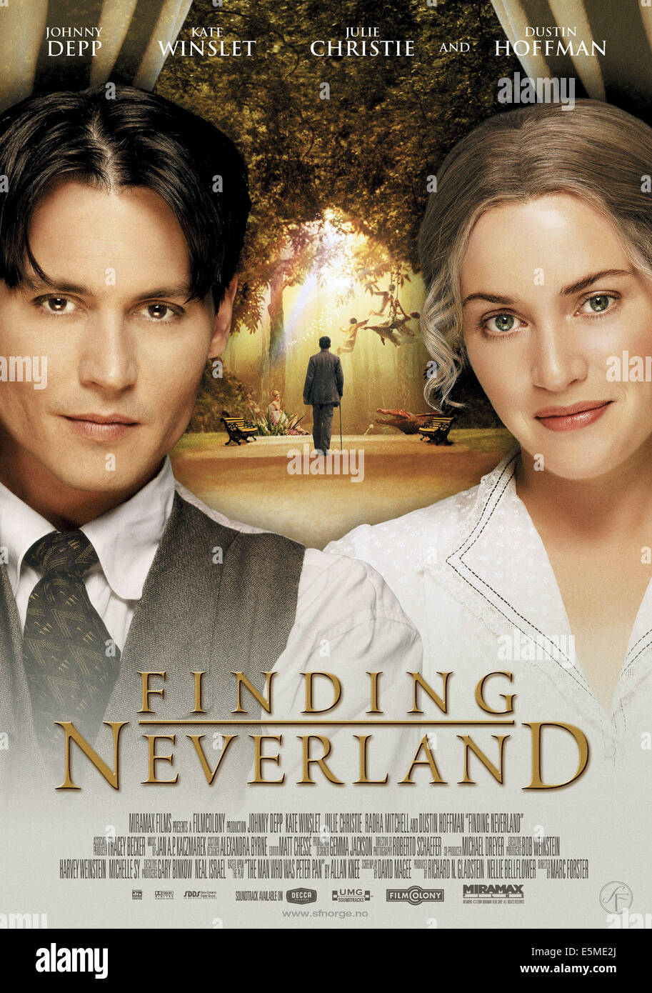 Trovare Neverland, Johnny Depp, Kate Winslet, 2004, (c) Miramax/cortesia Everett Collection Foto Stock