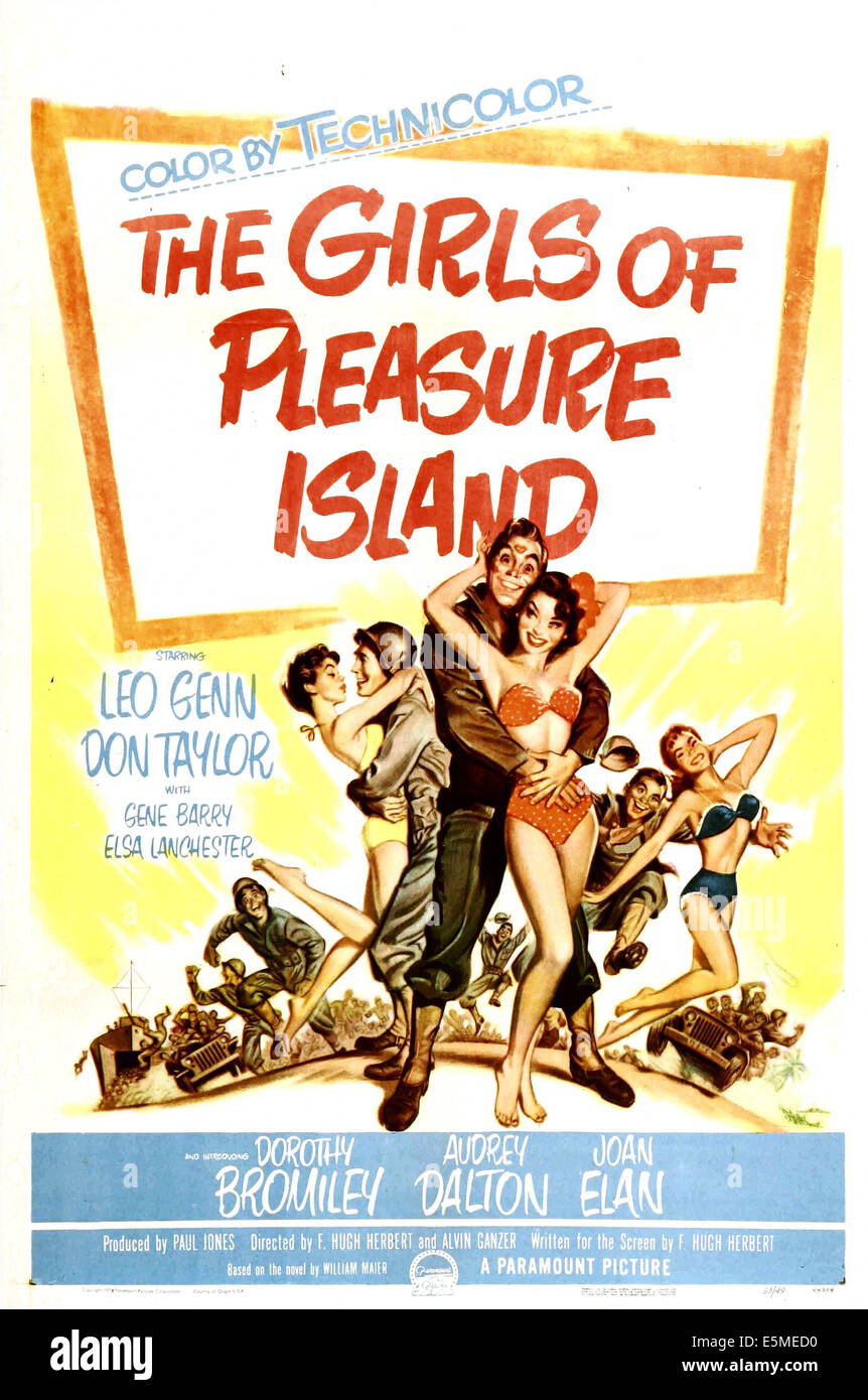 Le ragazze di Pleasure Island, noi poster, 1953 Foto Stock