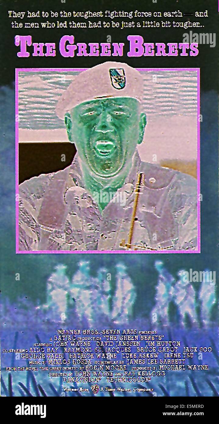 I berretti verdi, John Wayne, 1968 Foto Stock
