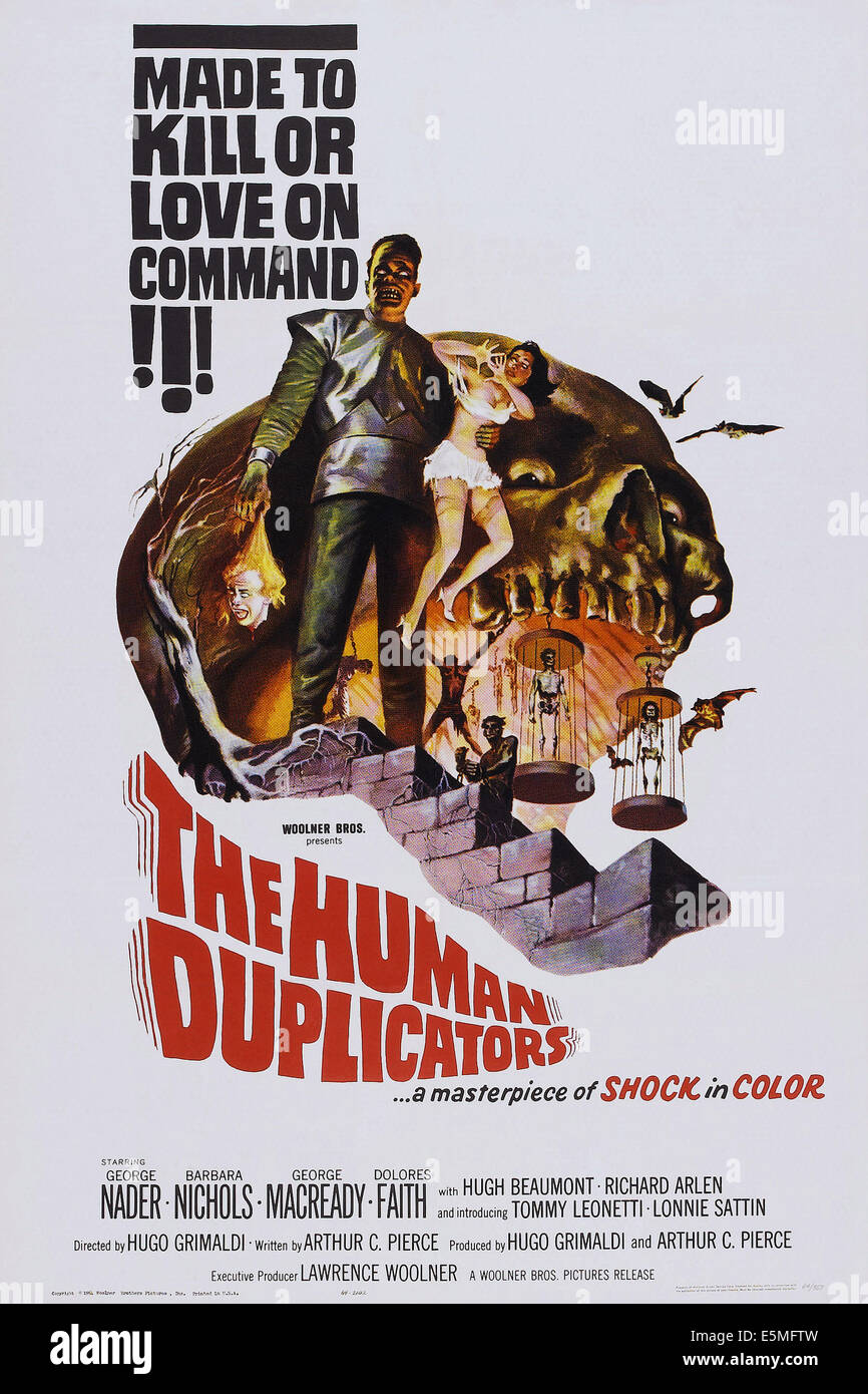 I duplicatori di umano, locandina, 1965. Foto Stock
