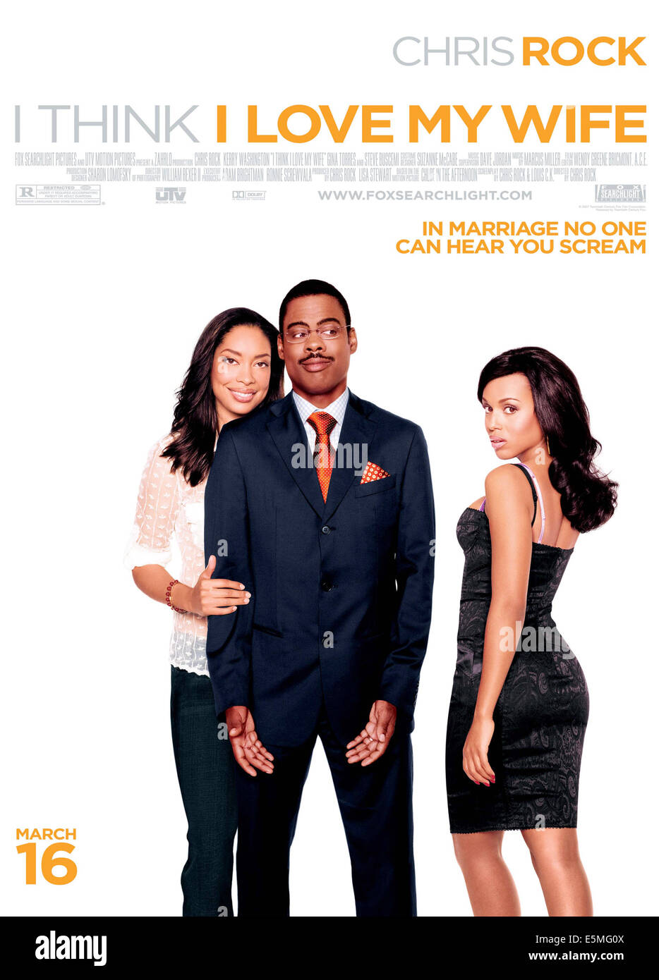 Credo che io amo mia moglie, Gina Torres, Chris Rock, Kerry Washington, 2007. TM e © Copyright Twentieth Century Fox. Tutti i diritti Foto Stock