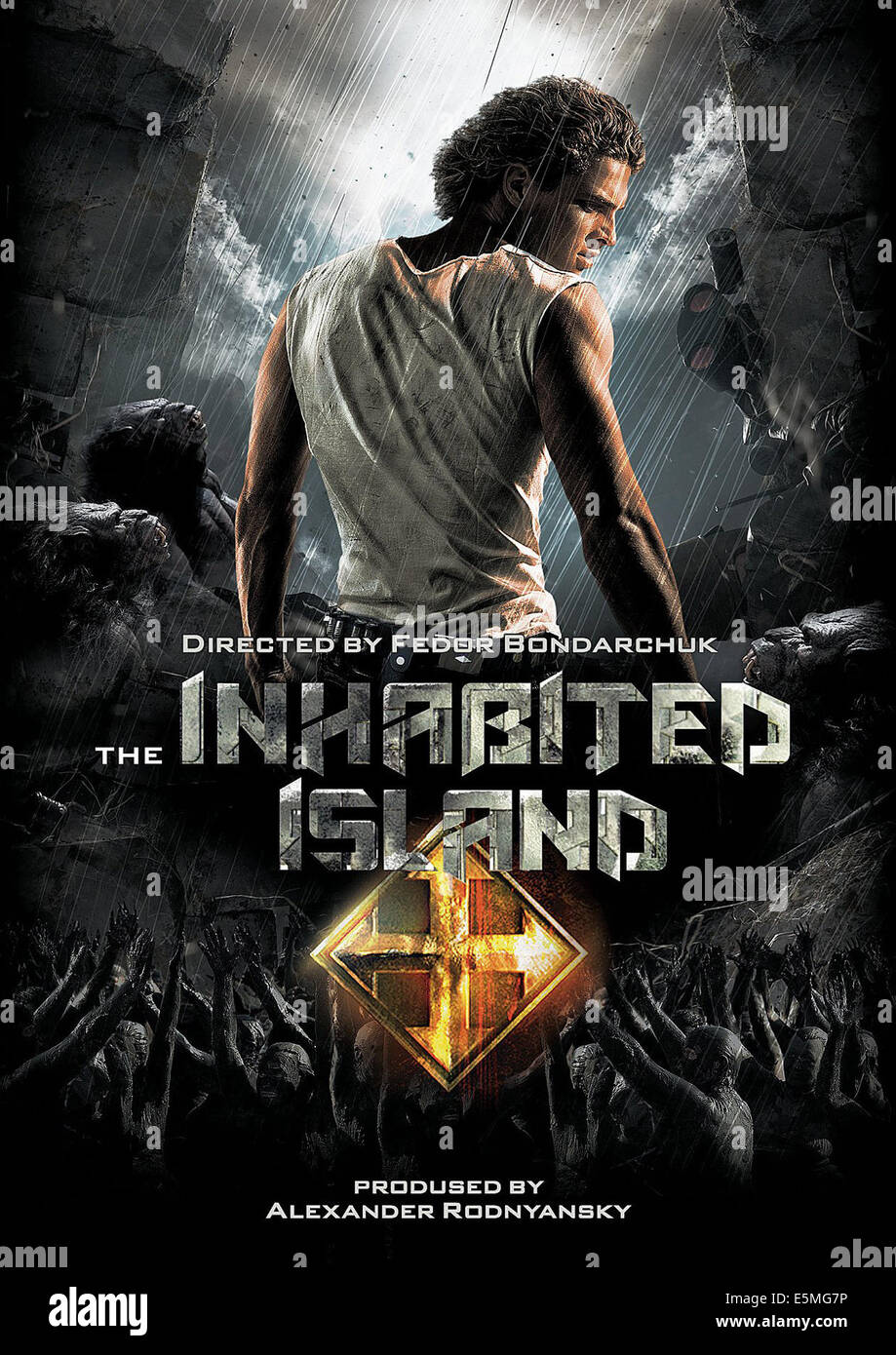 L'isola abitata, (aka OBITAEMYY OSTROV), International poster art, Vasiliy Stepanov, 2008. ©CaroProkat/cortesia Everett Foto Stock