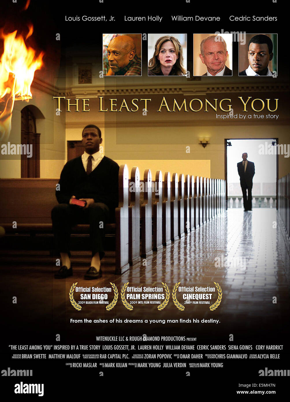 La minima fra voi, Cedric Sanders (anteriore), in alto, da sinistra: Louis Gossett Jr, Lauren Holly, William Devane, Cedric Sanders, Foto Stock