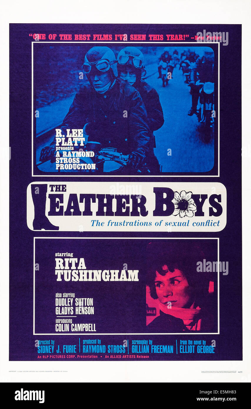 I ragazzi di cuoio, noi poster, parte superiore da sinistra: Colin Campbell, Rita Tushingham (anche inferiore), 1964 Foto Stock