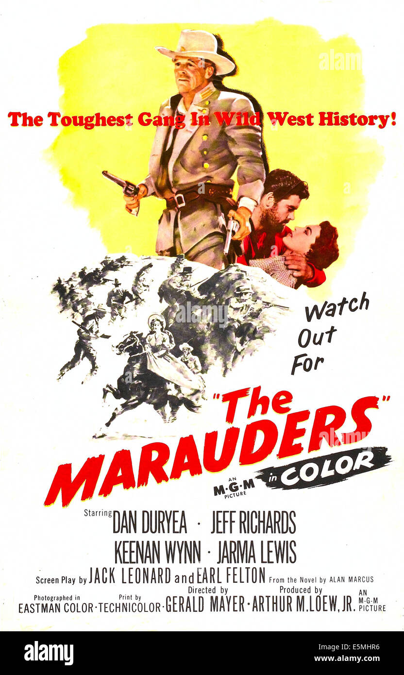 I predoni, noi locandina, 1955. Foto Stock