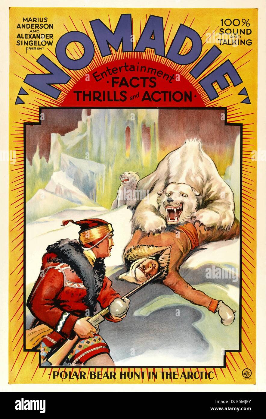 NOMADIE, locandina, 1931. Foto Stock