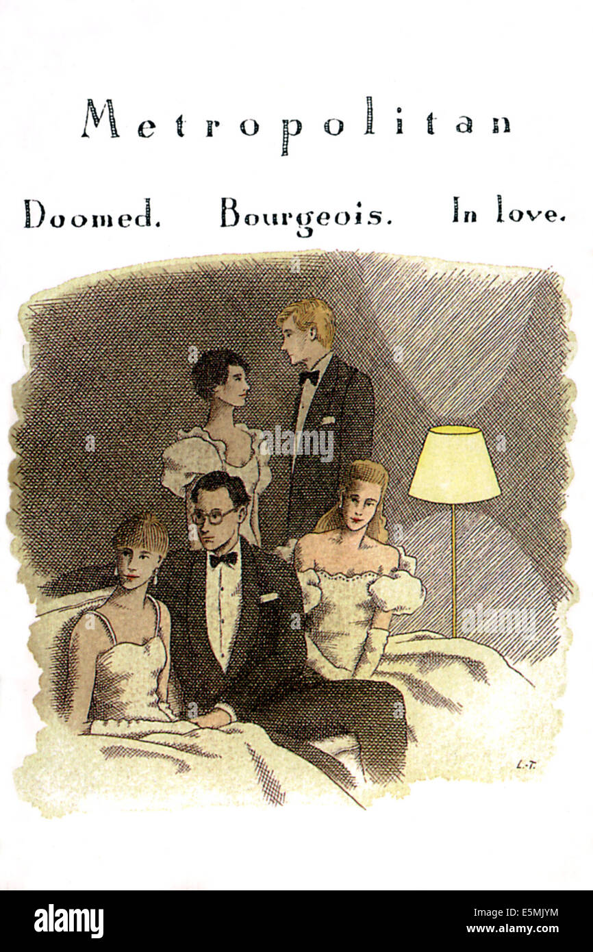 METROPOLITAN, 1990. ©New Line Cinema/cortesia Everett Collection Foto Stock