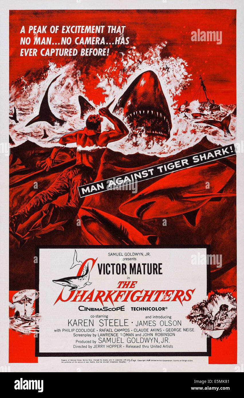 Il SHARKFIGHTERS, noi locandina, 1956 Foto Stock