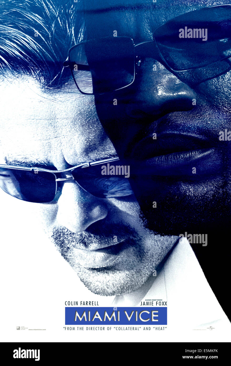 MIAMI VICE, Colin Farrell e Jamie Foxx, 2006. (C) universale/cortesia Everett Collection Foto Stock