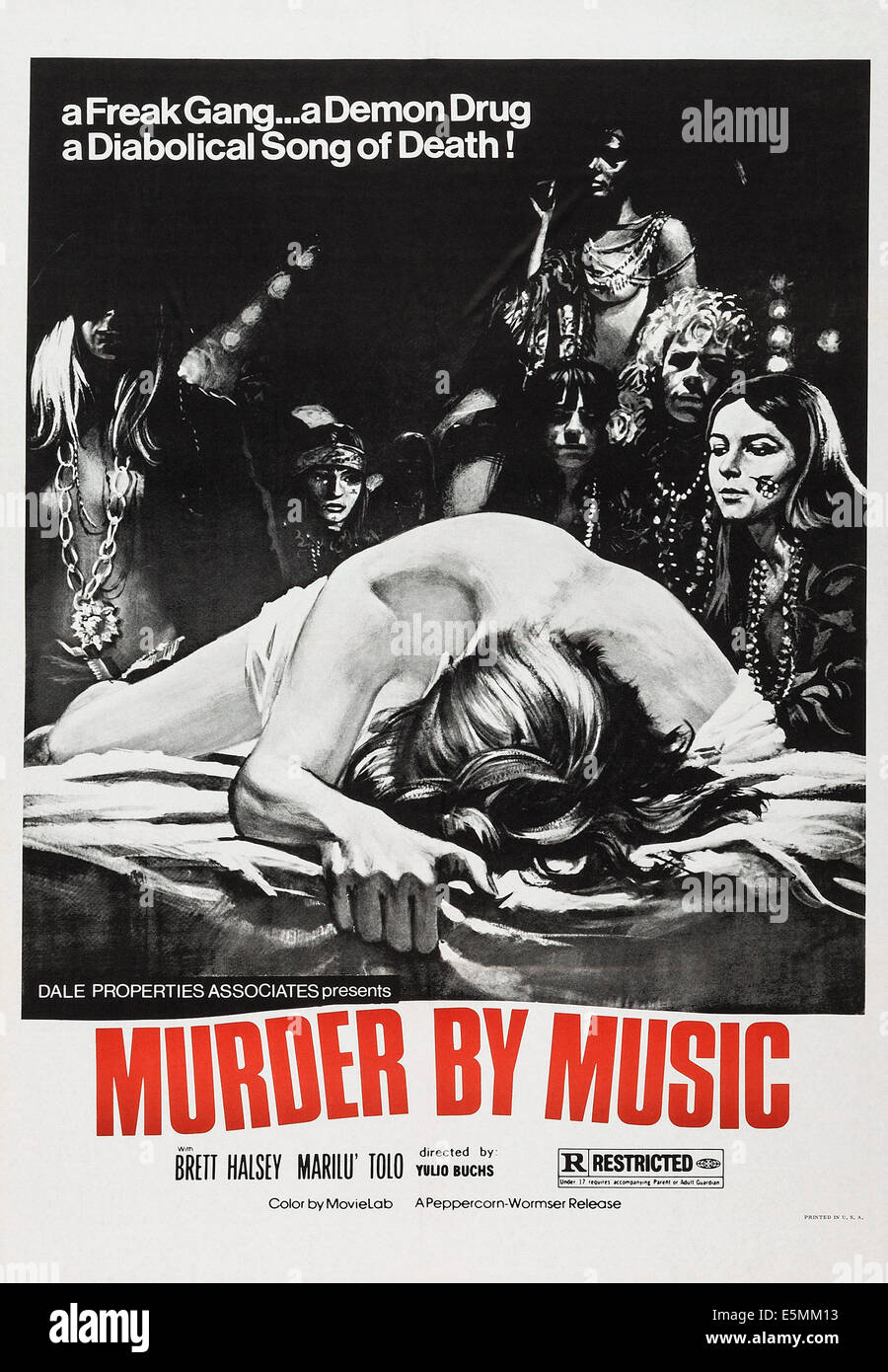 Assassinio di musica, (aka LAS TROMPETAS DEL APOCALIPSIS), US poster, 1969 Foto Stock