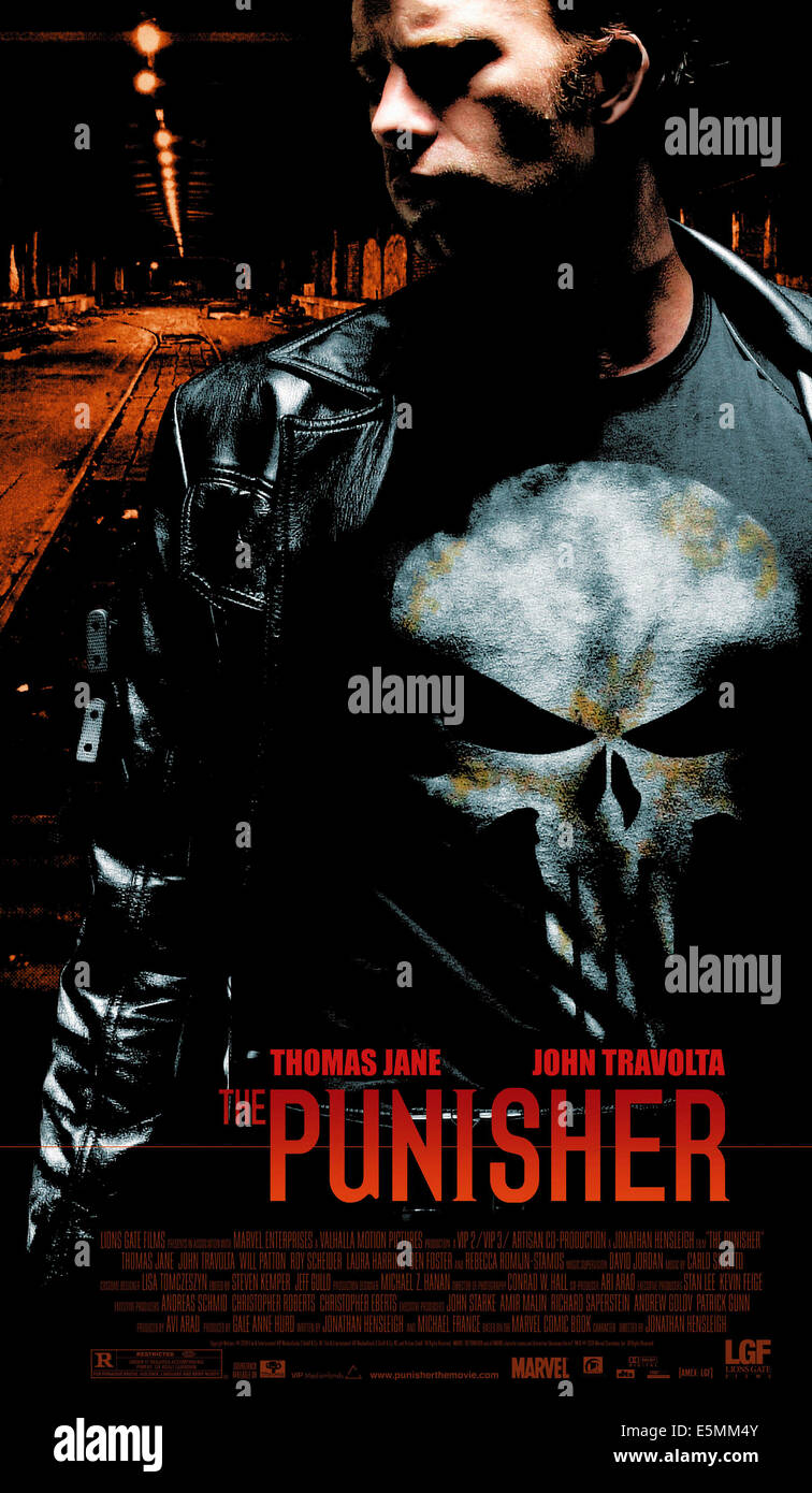 THE PUNISHER, Thomas Jane, 2004, (c) Lions Gate/cortesia Everett Collection Foto Stock