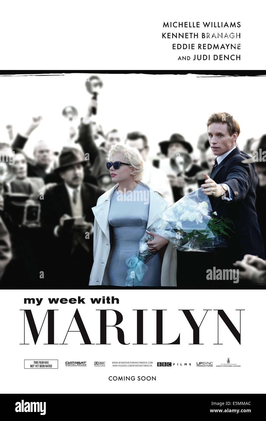 La mia settimana con Marilyn, l-r: Michelle Williams (come Marilyn Monroe), Eddie Redmayne su di noi locandina, 2011, ©Weinstein Foto Stock