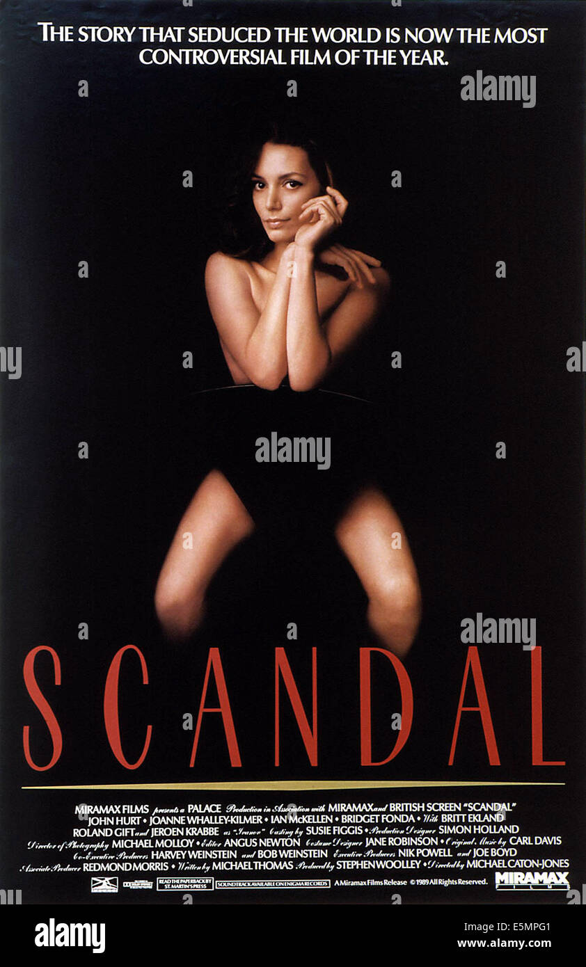 Lo scandalo, Joanne Whalley come Christine Keeler, 1989 © Miramax/cortesia Everett Collection Foto Stock