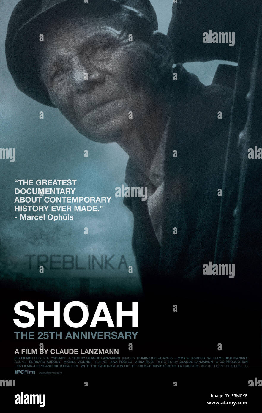 SHOAH, 2010 XXV anniversario di re-release arte poster, 1985. ©IFC Films/cortesia Everett Collection Foto Stock