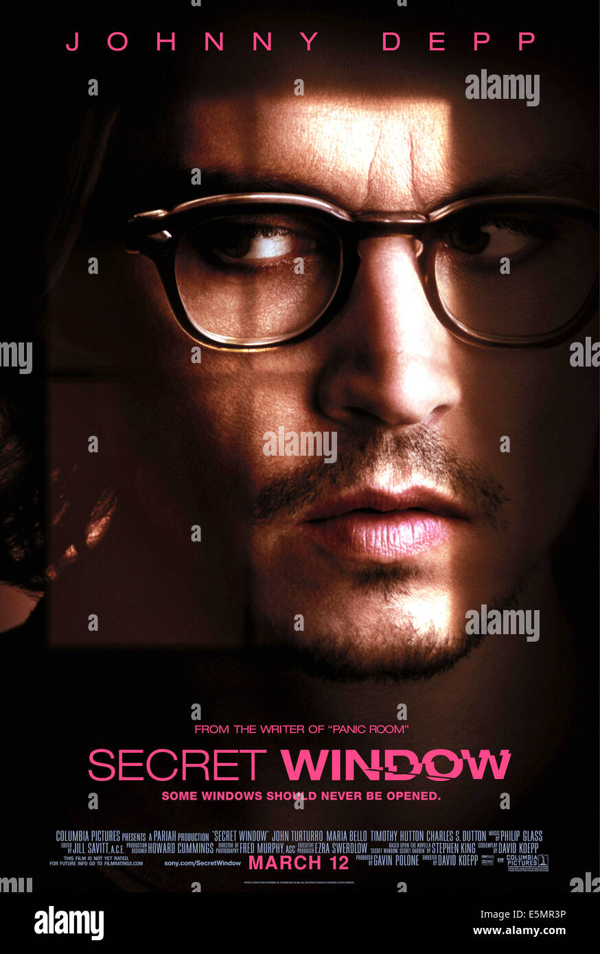 SECRET WINDOW, Johnny Depp, 2004, (c) Columbia/cortesia Everett Collection Foto Stock