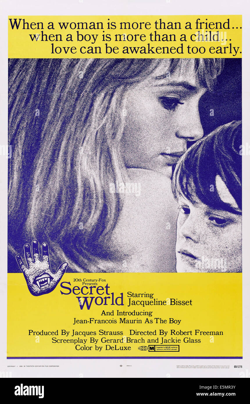 Mondo segreto, (aka la promesse), US poster, da sinistra: Jacqueline Bisset, Jean-Francois Maurin, 1969, TM & Copyright © xx Foto Stock