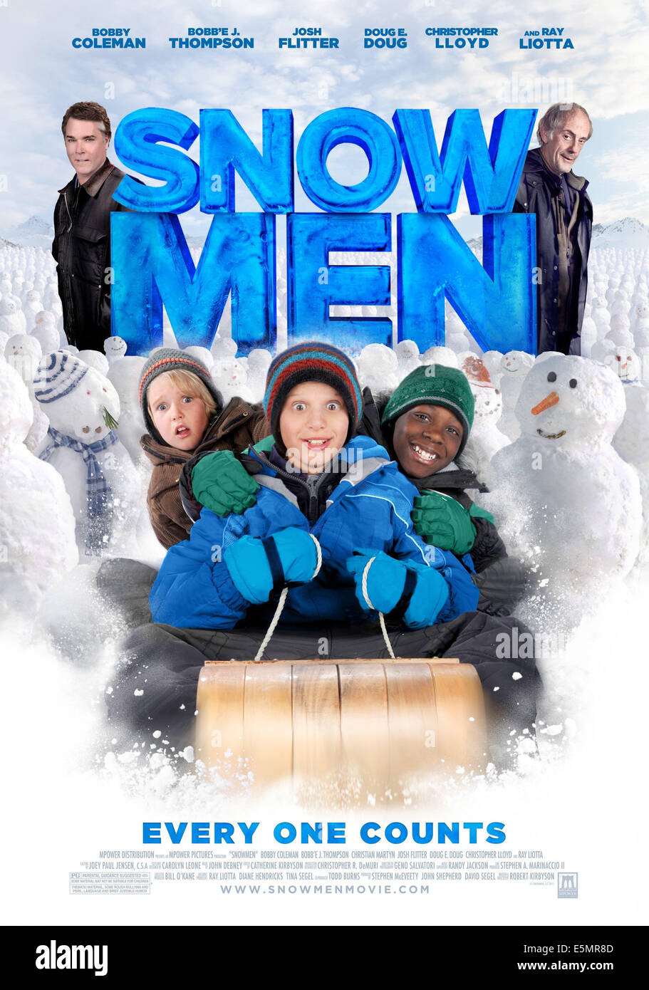Pupazzi di neve, top l-r: Ray Liotta, Christopher Lloyd, fondo l-r: Christian Martyn, Bobby Coleman, Bobb"e J. Thompson a noi anticipo Foto Stock
