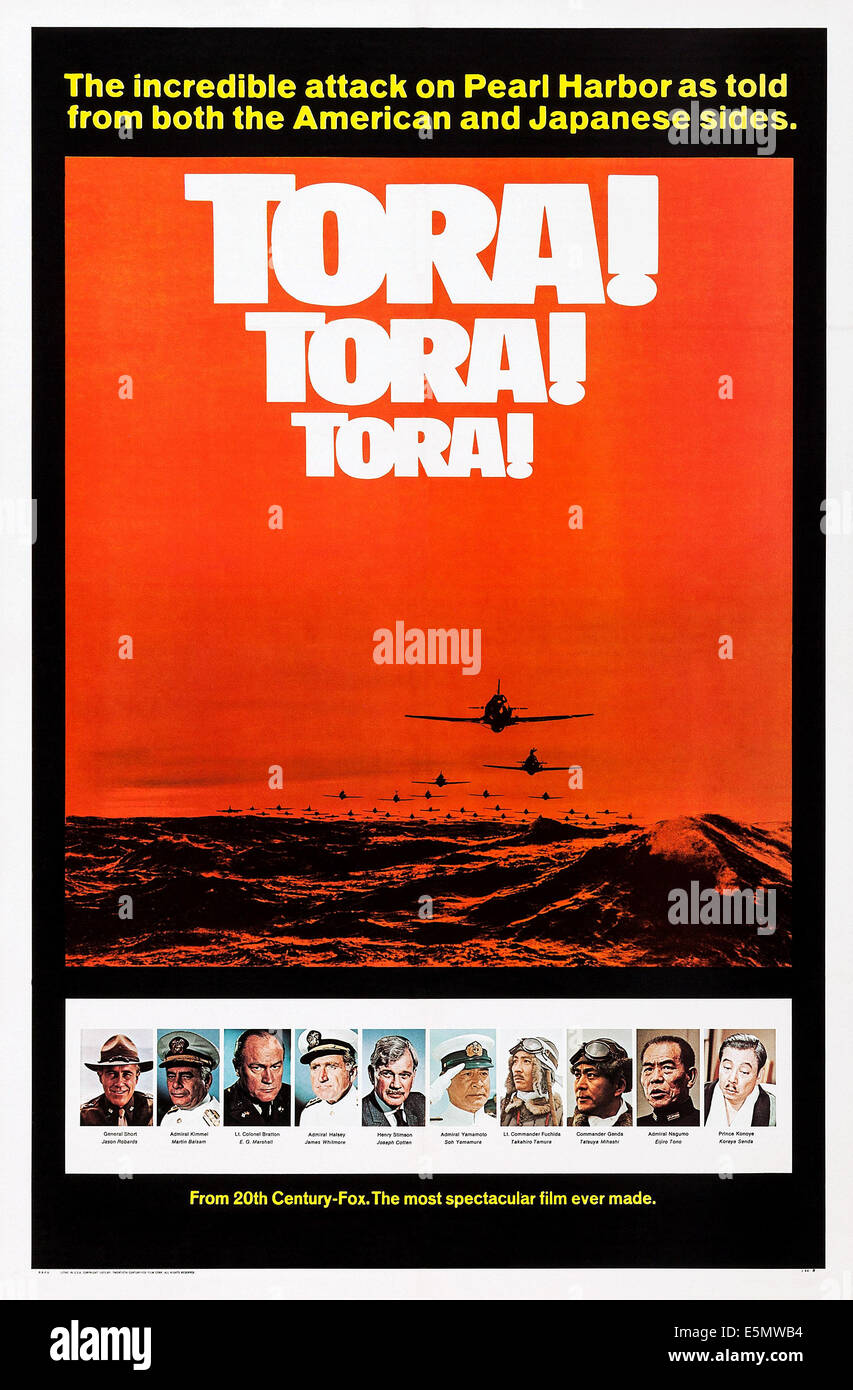 TORA! TORA! TORA!, noi locandina, da sinistra: Jason Robards, Martin Balsam, ad es. Marshall, James Whitmore, Joseph Cotten, rapporto di integrità Foto Stock