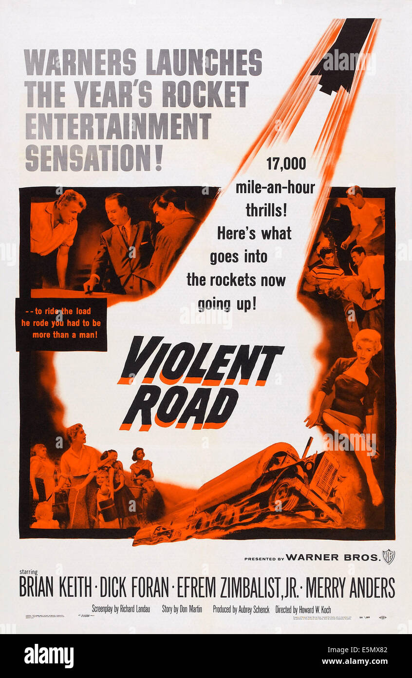 Strada violenta, 1958 Foto Stock