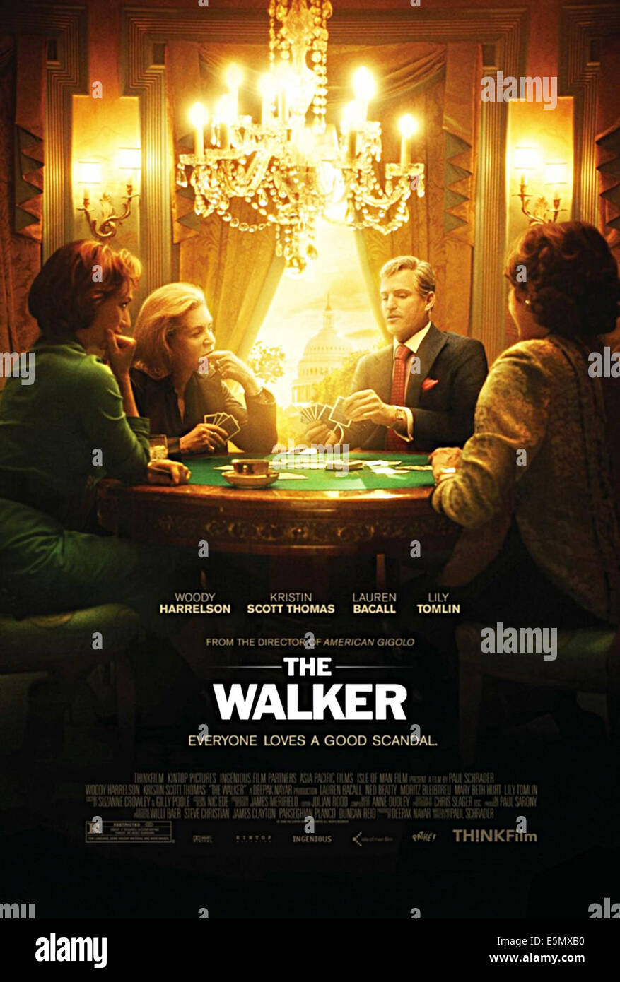 Il WALKER, noi locandina, da sinistra: Kristin Scott Thomas, Lauren Bacall, Woody Harrelson, Lily Tomlin, 2007. ©Pathe Foto Stock