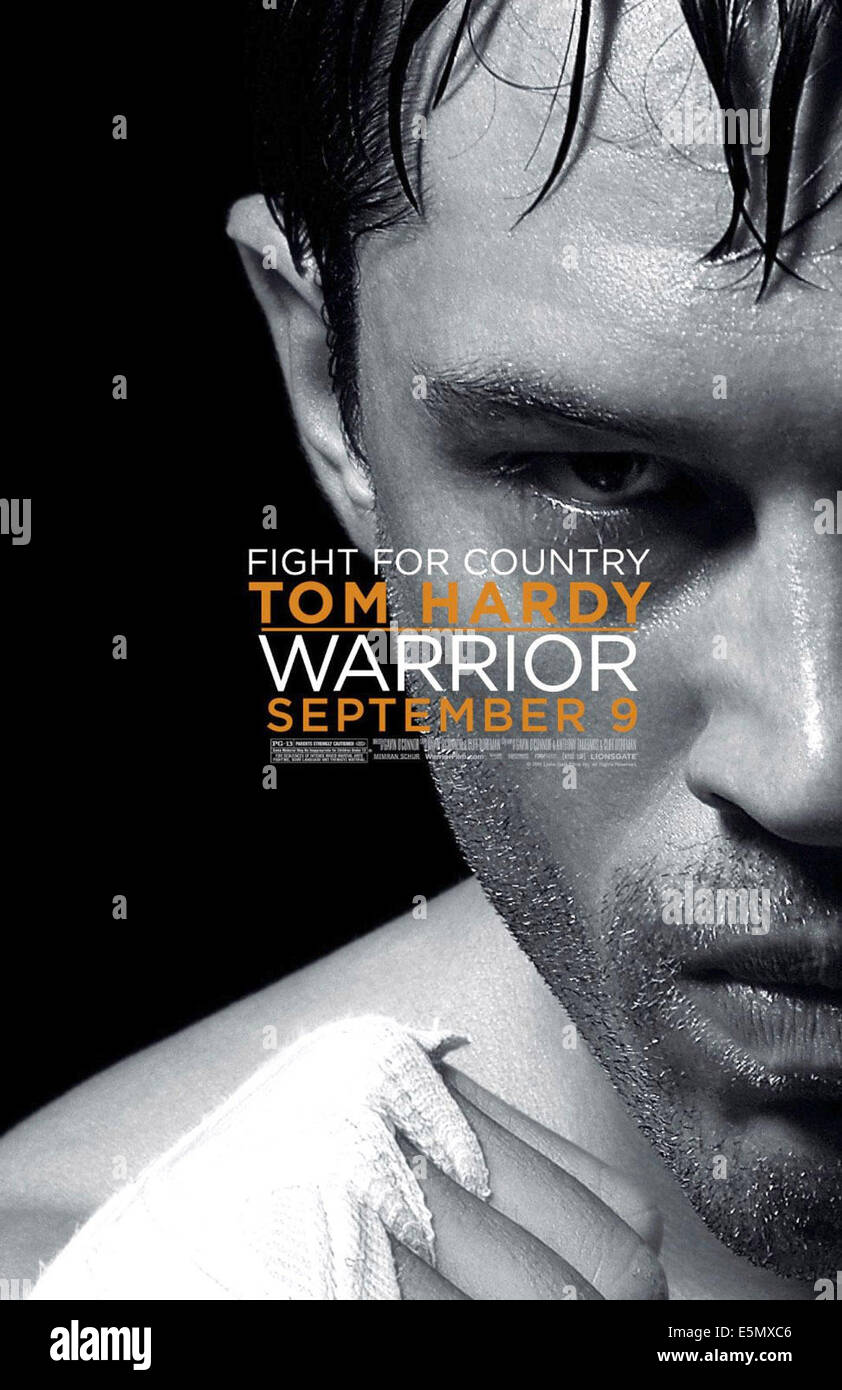 WARRIOR, Tom Hardy su di noi locandina, 2011, ©Lionsgate/cortesia Everett Collection Foto Stock