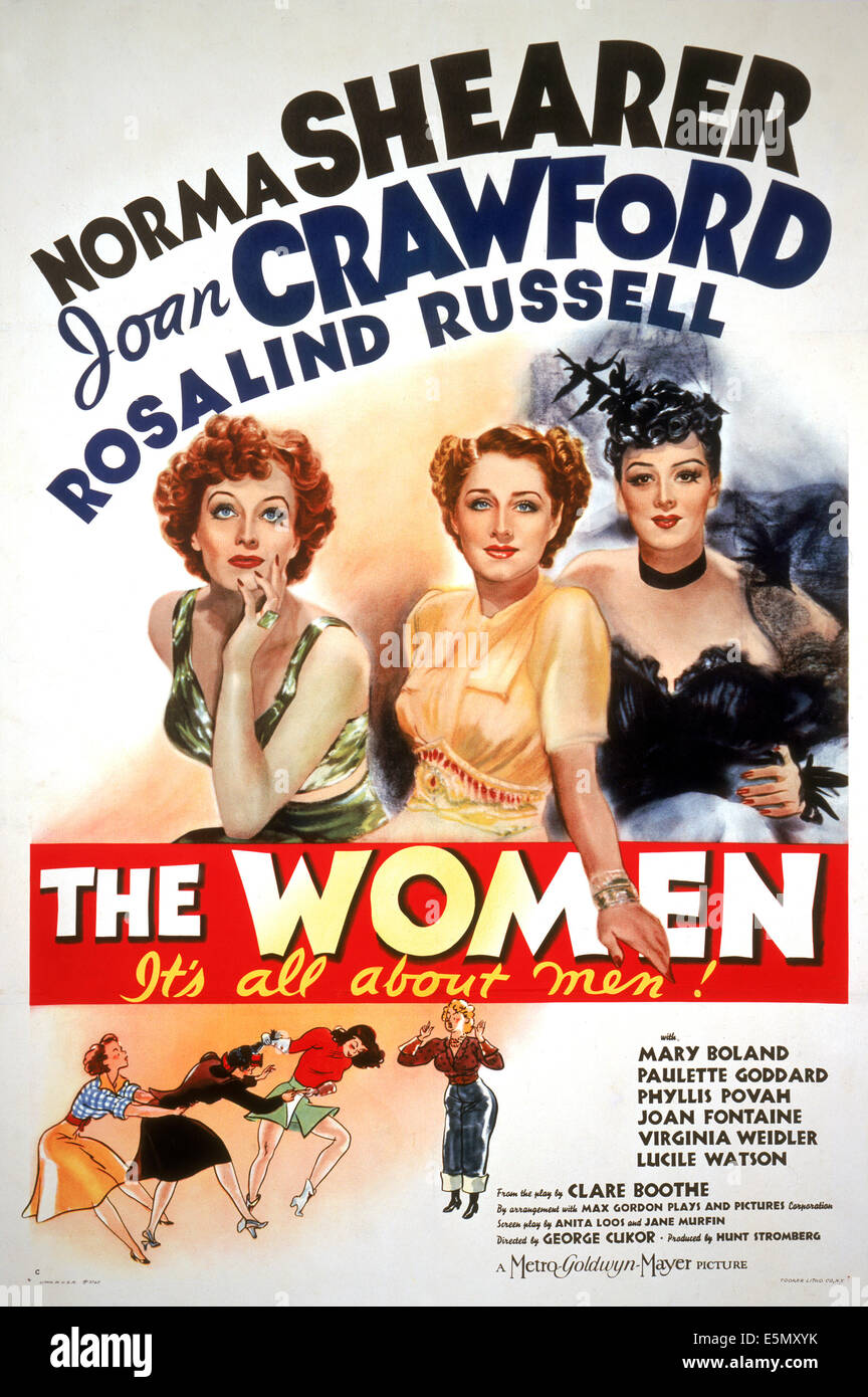 Le donne, Joan Crawford, Norma Shearer, Rosalind Russell, 1939 Foto Stock