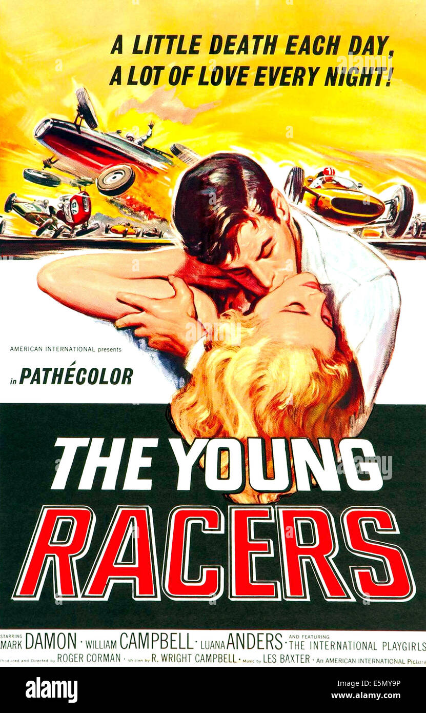 Il giovane racers, parte superiore a quella inferiore: Mark Damon, Luana Anders, 1963. Foto Stock