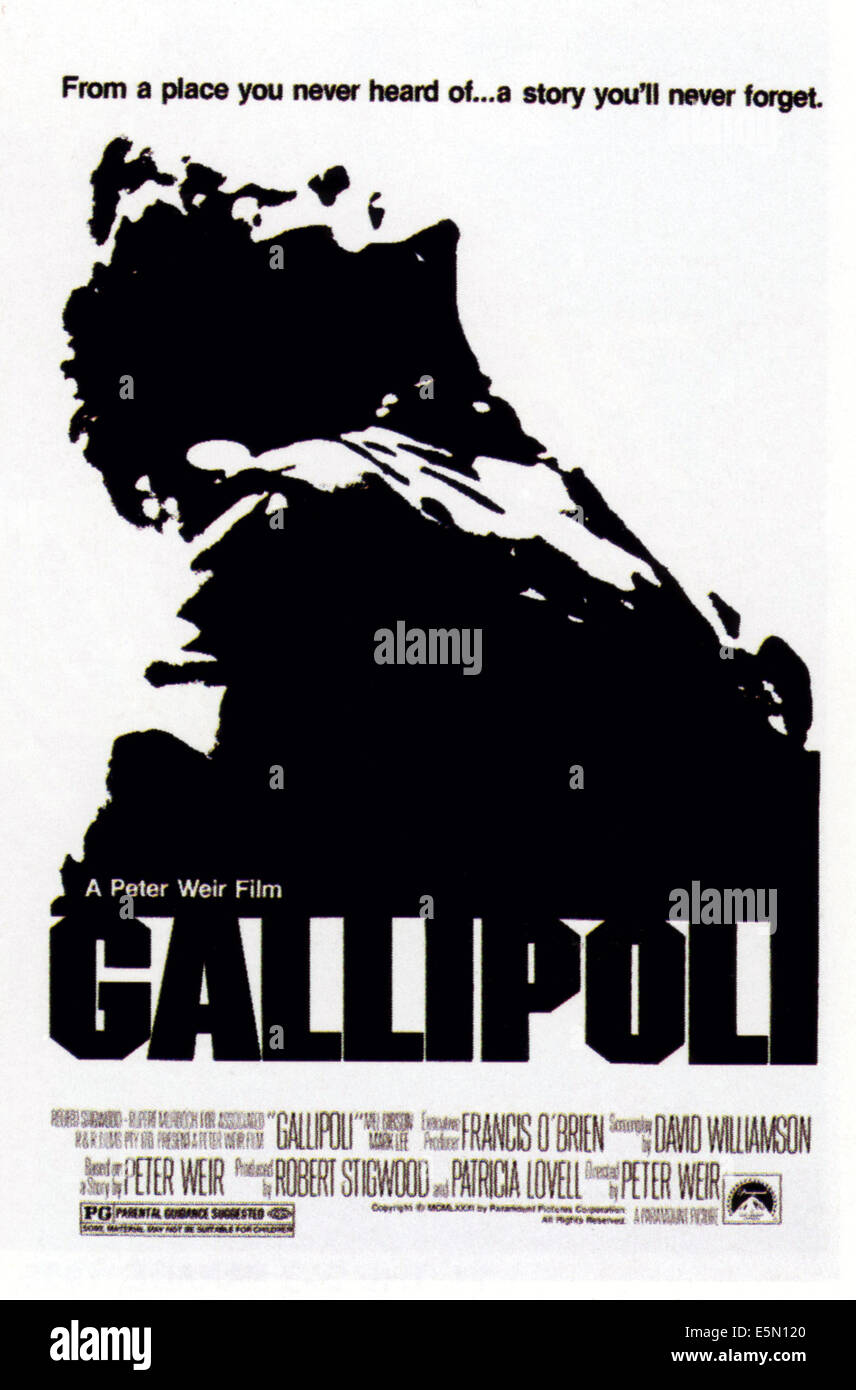 GALLIPOLI, 1981, ©Paramount Pictures/cortesia Everett Collection Foto Stock