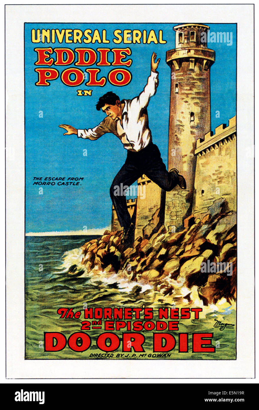 Fare O MORIRE, Eddie Polo in 'Episodio 2: Vespaio', 1921. Foto Stock