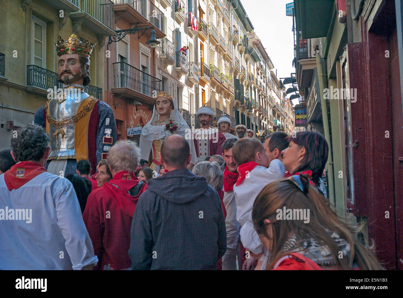 -San Fermin- Pamplona (Spagna). Foto Stock