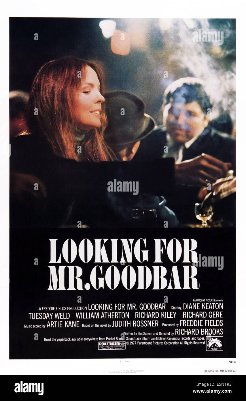 Cercando il sig. GOODBAR, noi locandina, Diane Keaton, 1977 Foto Stock