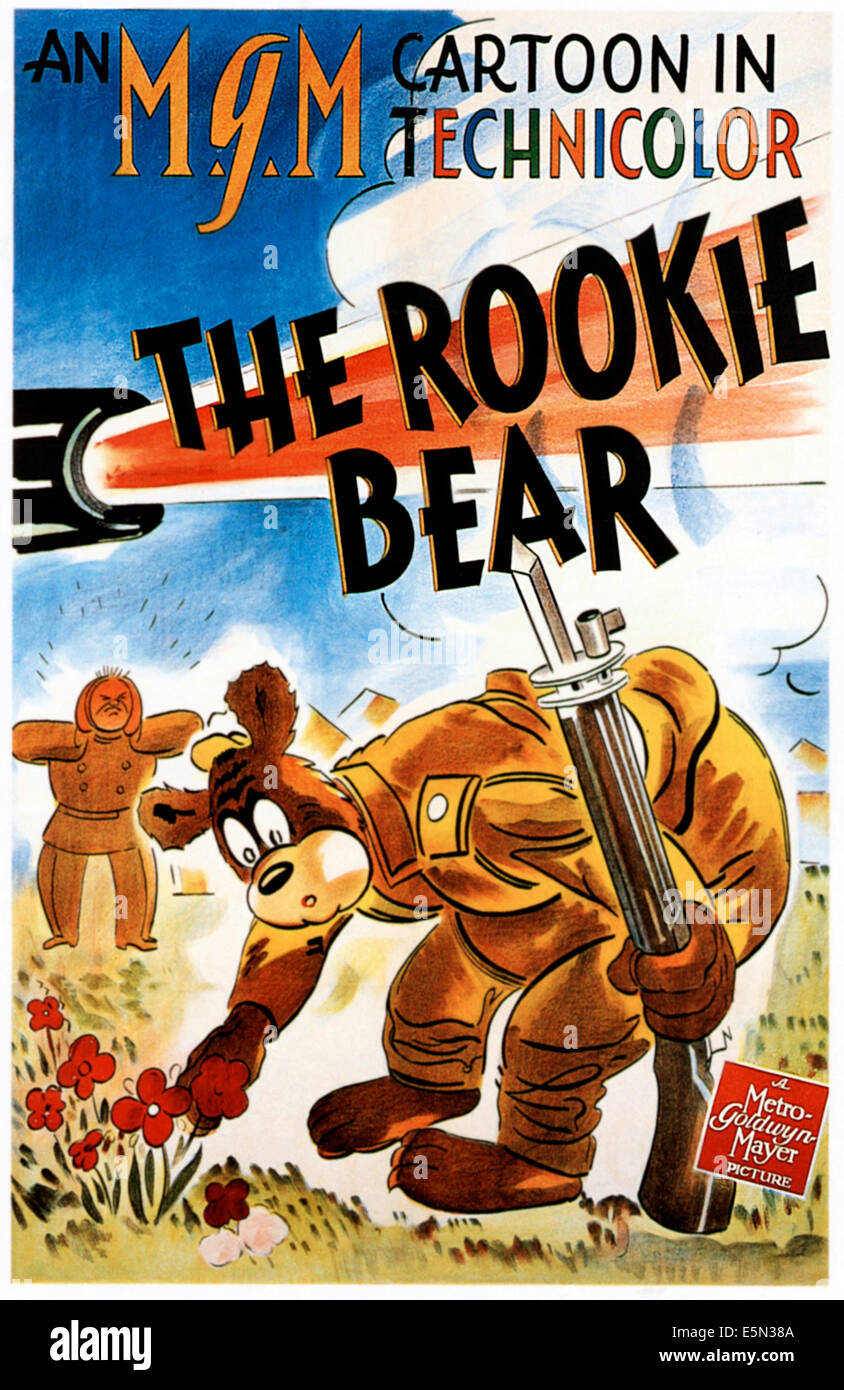 Il rookie di orso, Barney Bear, 1941 Foto Stock