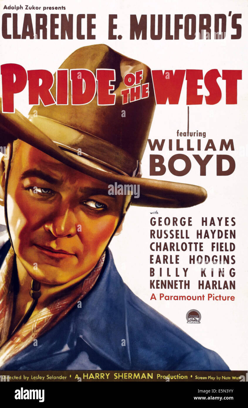 Orgoglio del west, William Boyd, 1938. Foto Stock