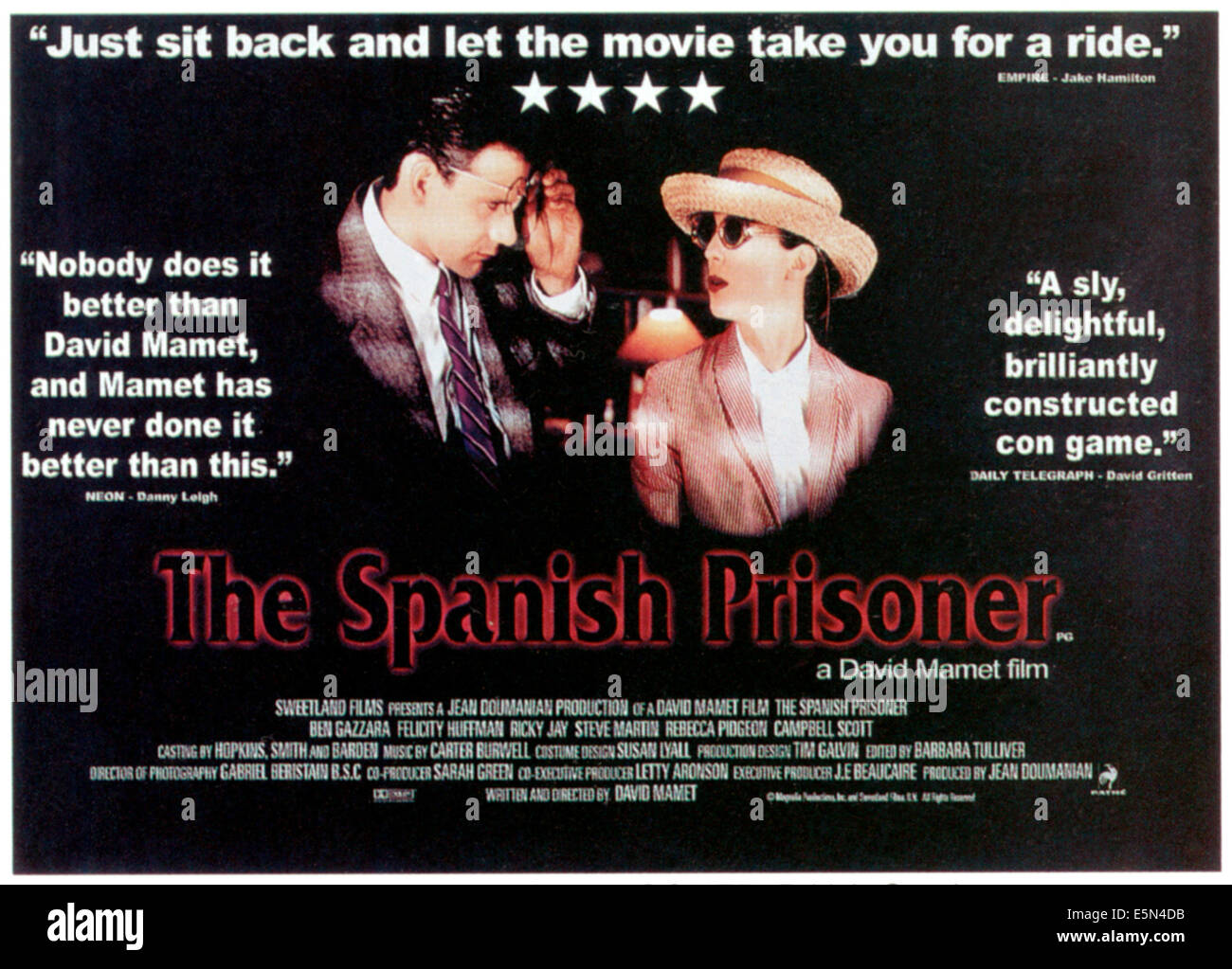 Il prigioniero spagnolo, da sinistra: Campbell Scott, Rebecca Pidgeon, 1997 ©Sony Pictures/cortesia Everett Collection Foto Stock
