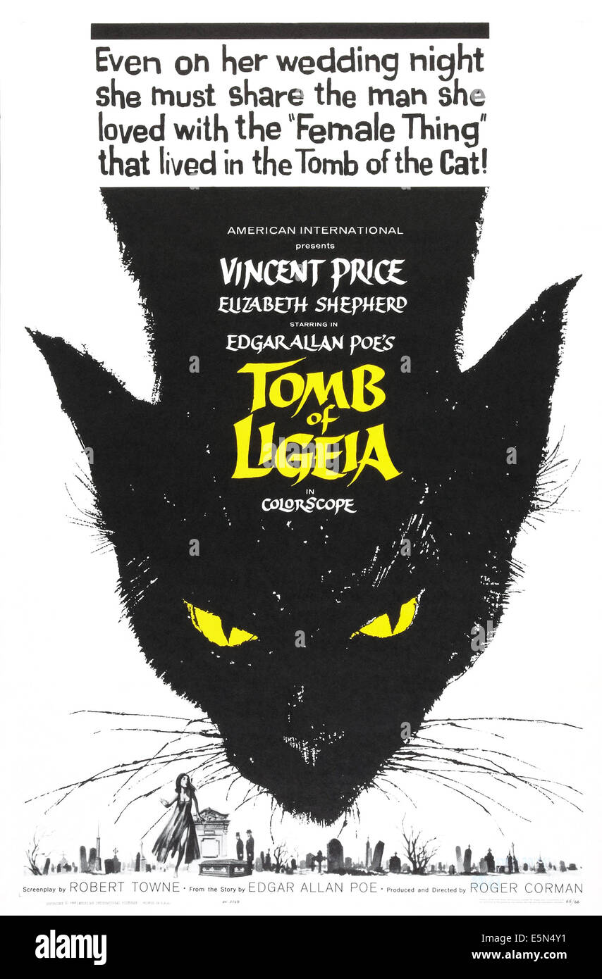 Tomba di LIGEIA, (aka LA TOMBA DI LIGEIA), US poster, 1964 Foto Stock