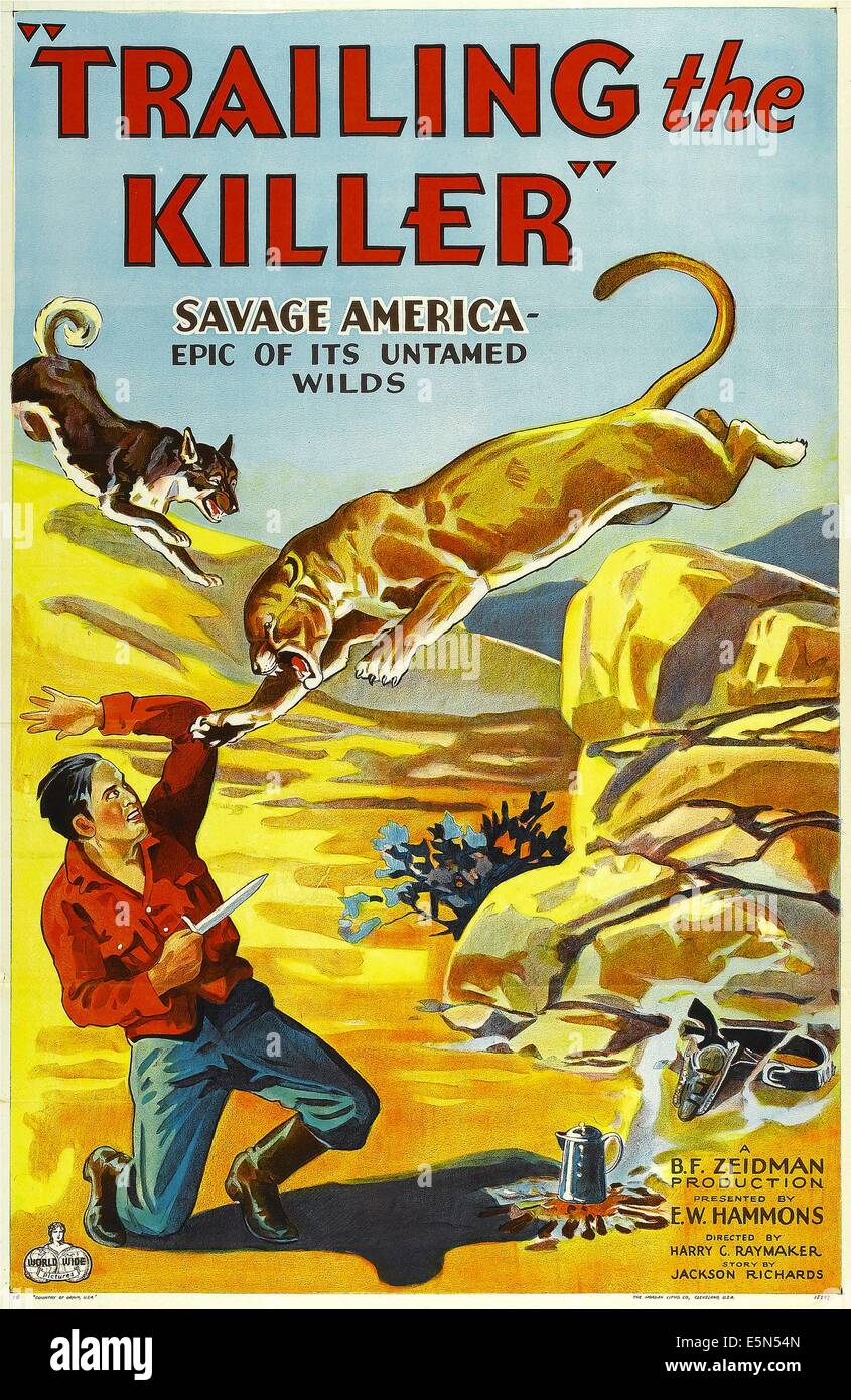 Al didietro del killer, locandina, 1932. Foto Stock