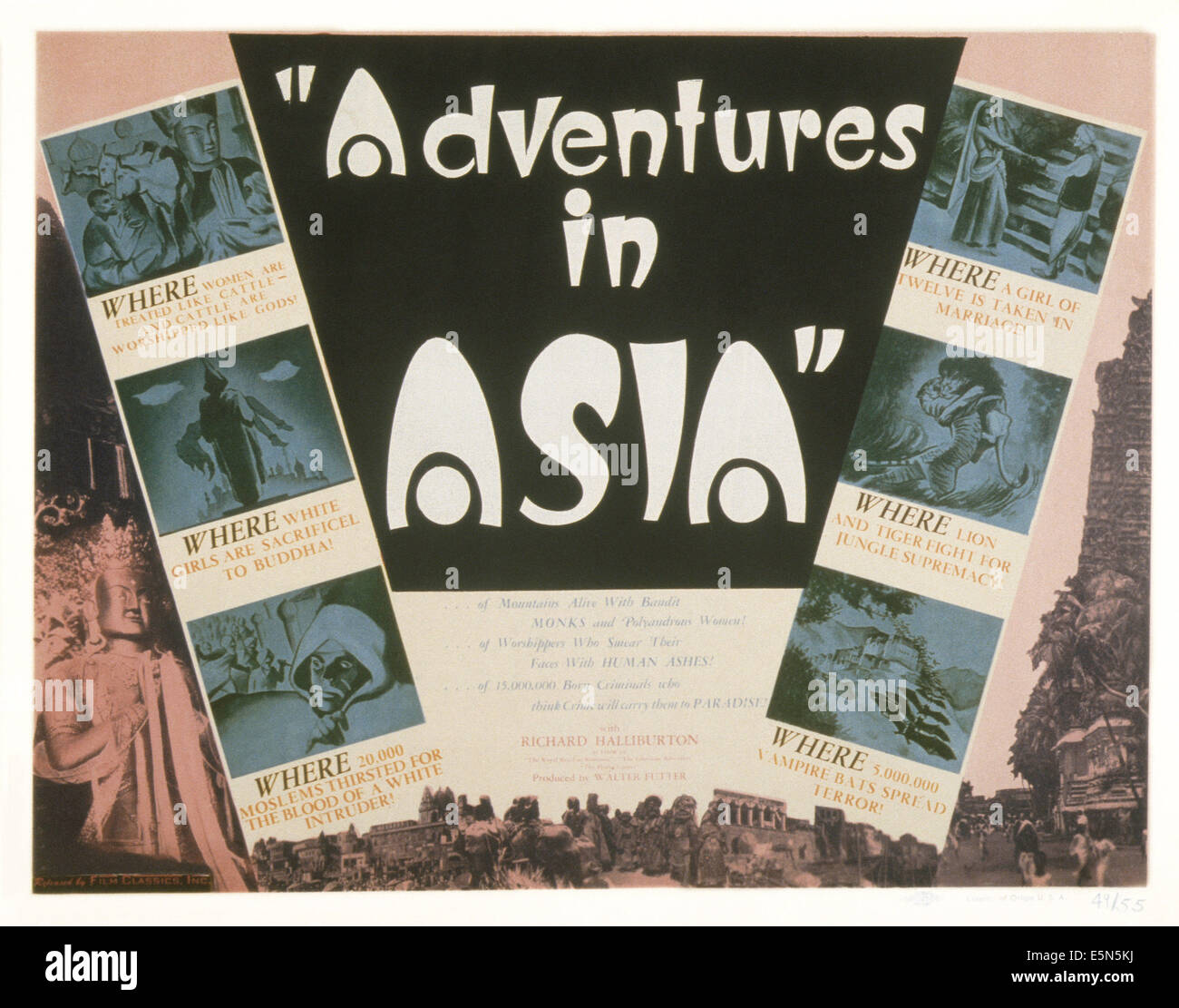 Avventure in Asia, 1930s Foto Stock